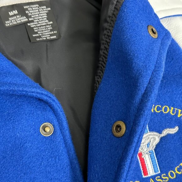 Vintage Greater Vancouver Ford Mustang Association 66 Coupe Varsity Jacket - M - Picture 9 of 11